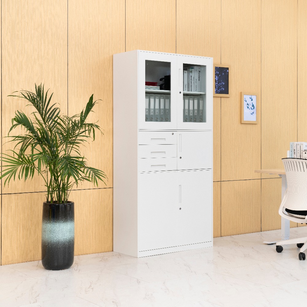 Steel Multi-Functional Filing Cabinet with Glass Doors（Price On Request）