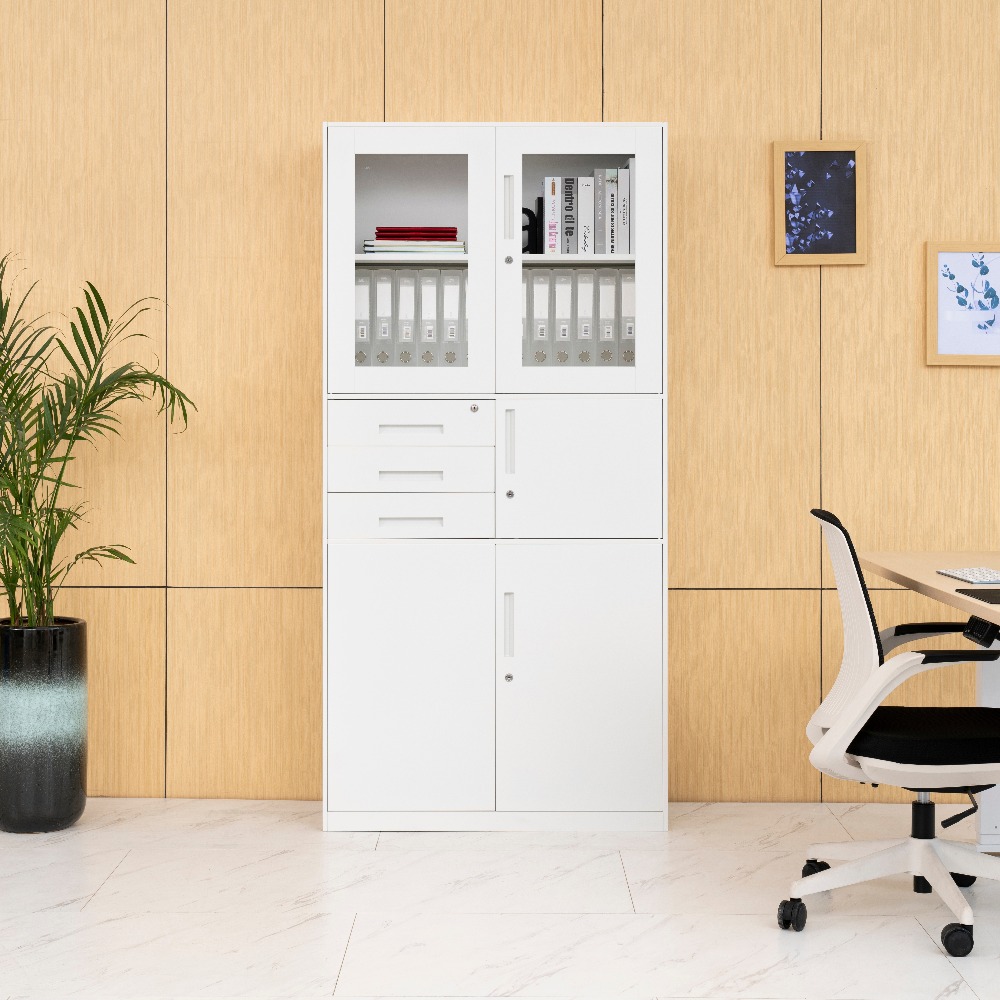 Steel Multi-Functional Filing Cabinet with Glass Doors（Price On Request）