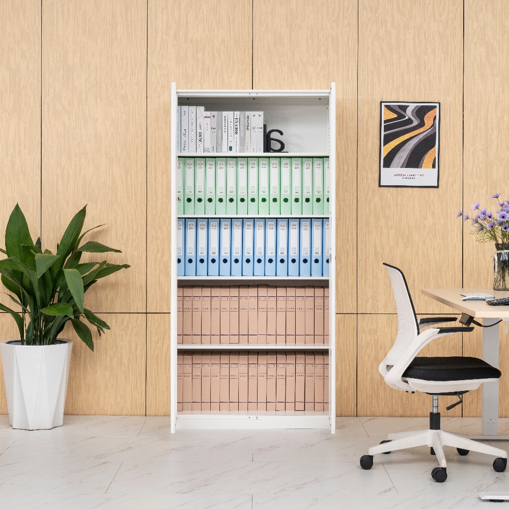 All-White Minimalist Double-Door Office Filing Cabinet（Price On Request）