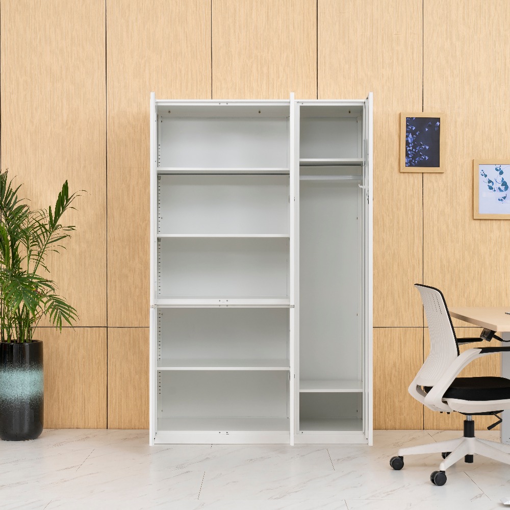 [Copy]Minimalist White Metal Double-Door Office Filing Cabinet（Price On Request）