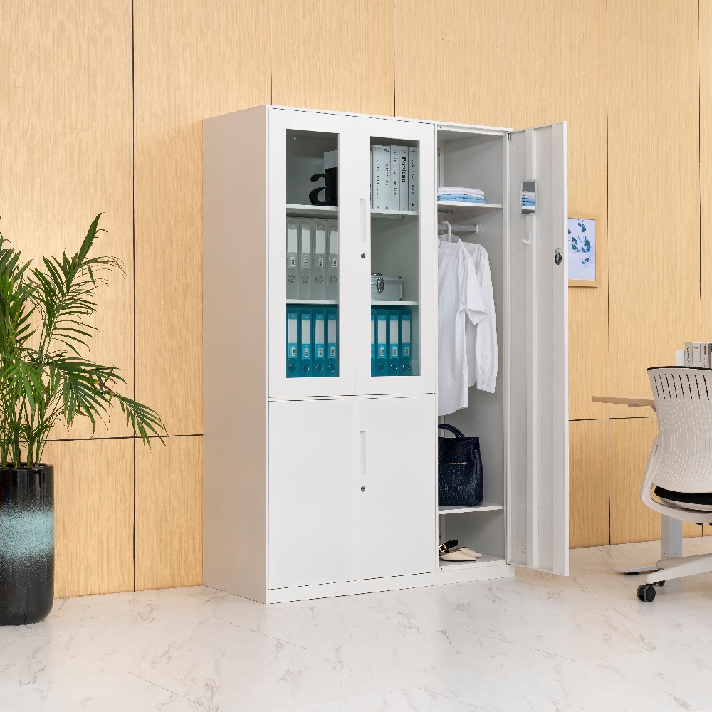 [Copy]Minimalist White Metal Double-Door Office Filing Cabinet（Price On Request）