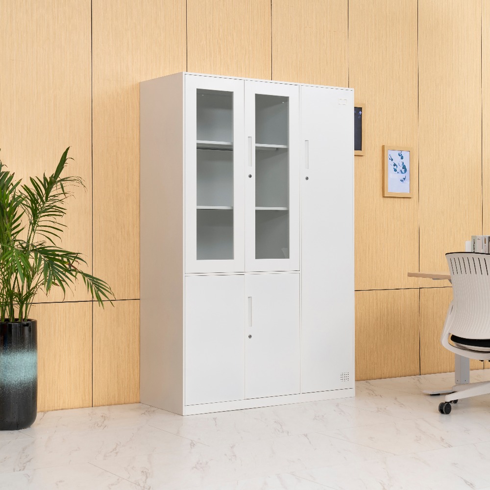 [Copy]Minimalist White Metal Double-Door Office Filing Cabinet（Price On Request）