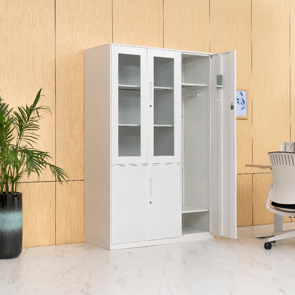 [Copy]Minimalist White Metal Double-Door Office Filing Cabinet（Price On Request）