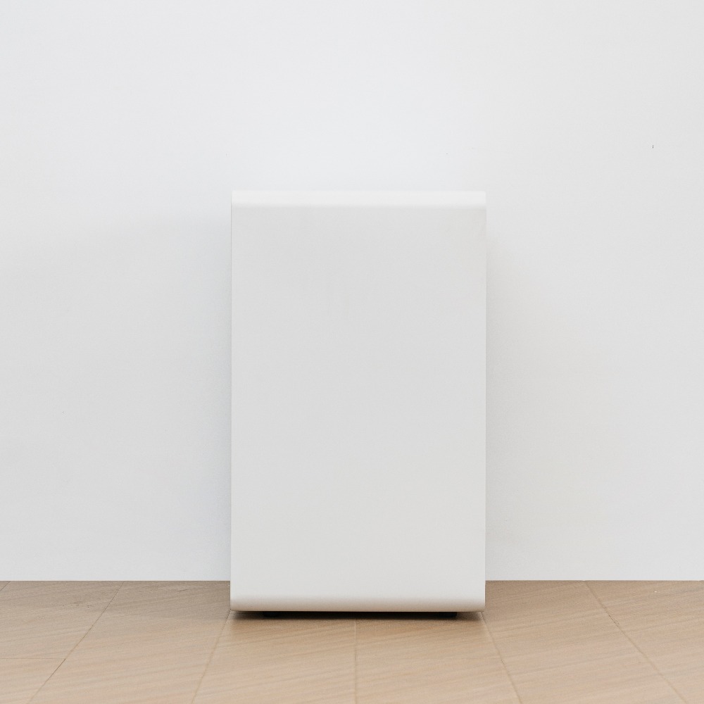  Minimalist Rounded-Corner Storage Cabinet with Two Drawers and One Door （Price On Request）