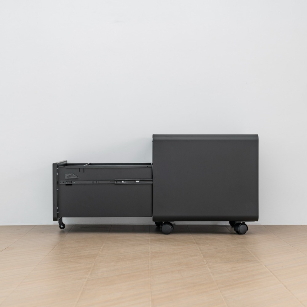 White Steel Mobile Filing Cabinet with Two Drawers（Price On Request）