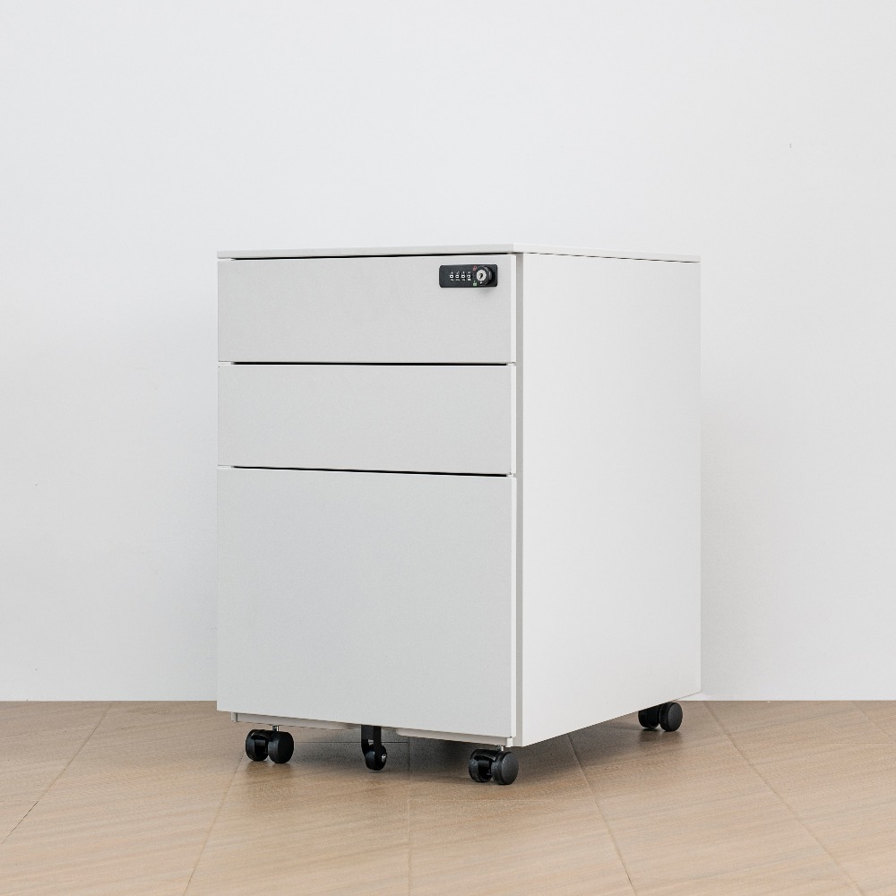 Minimalist Steel Mobile Three-Drawer Lockable Office Filing Cabinet（Price On Request）