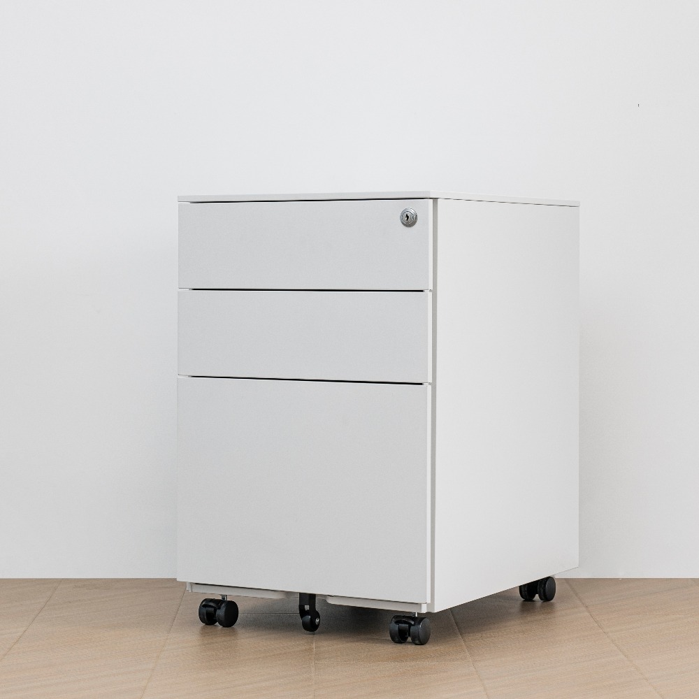 [Copy]Minimalist Steel Mobile Three-Drawer Lockable Office Filing Cabinet（Price On Request）