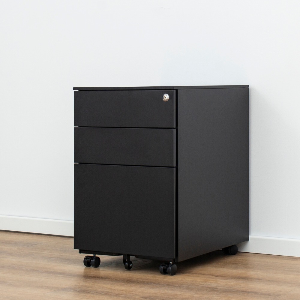 [Copy]Minimalist Steel Mobile Three-Drawer Lockable Office Filing Cabinet（Price On Request）