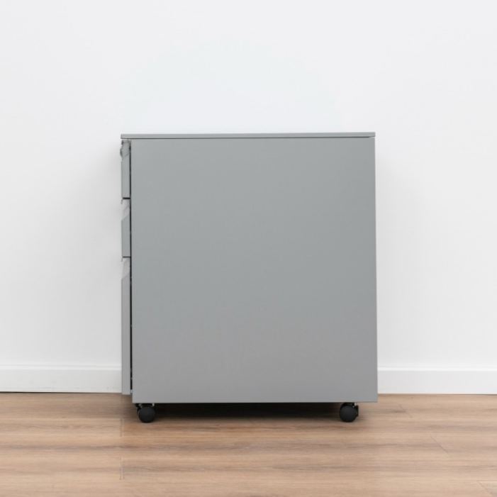  Modern Minimalist Gooseneck Handle Three-Tier Mobile Steel Filing Cabinet （Price On Request）