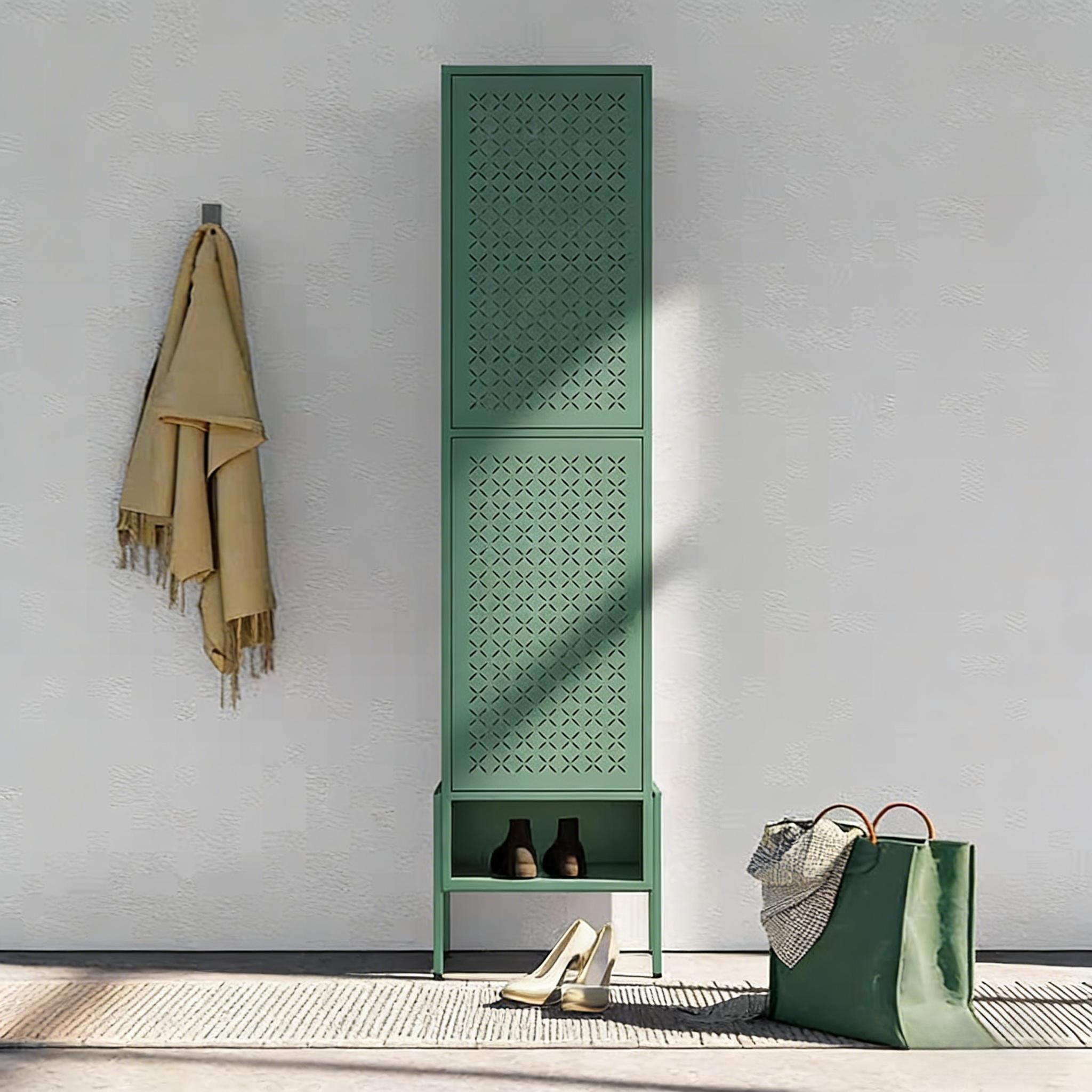 Tall Single-Door Steel Shoe Cabinet