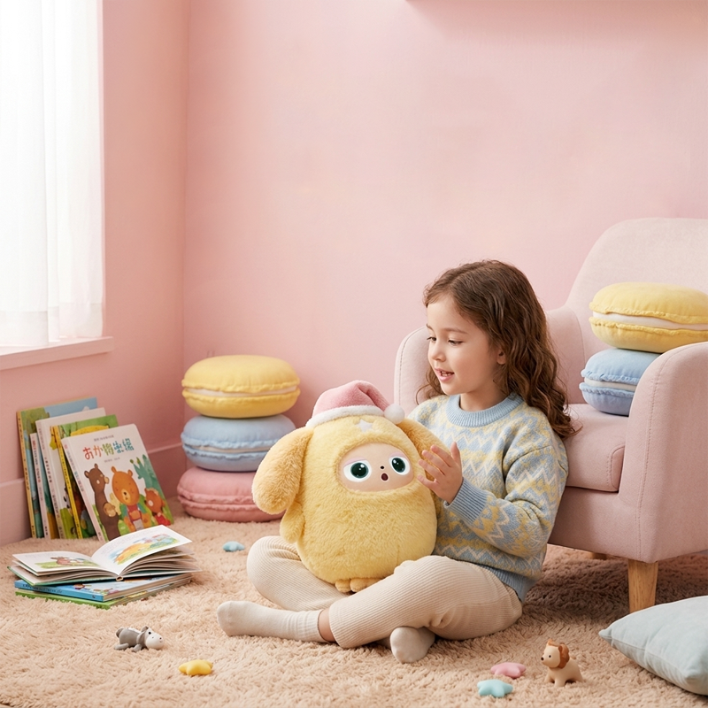 AI Intelligent Interactive Plush Toy ChatGPT - Vibration/Tactile Perception and Children's Emotions, multilingual Companions, Interactive Games, Memory Training