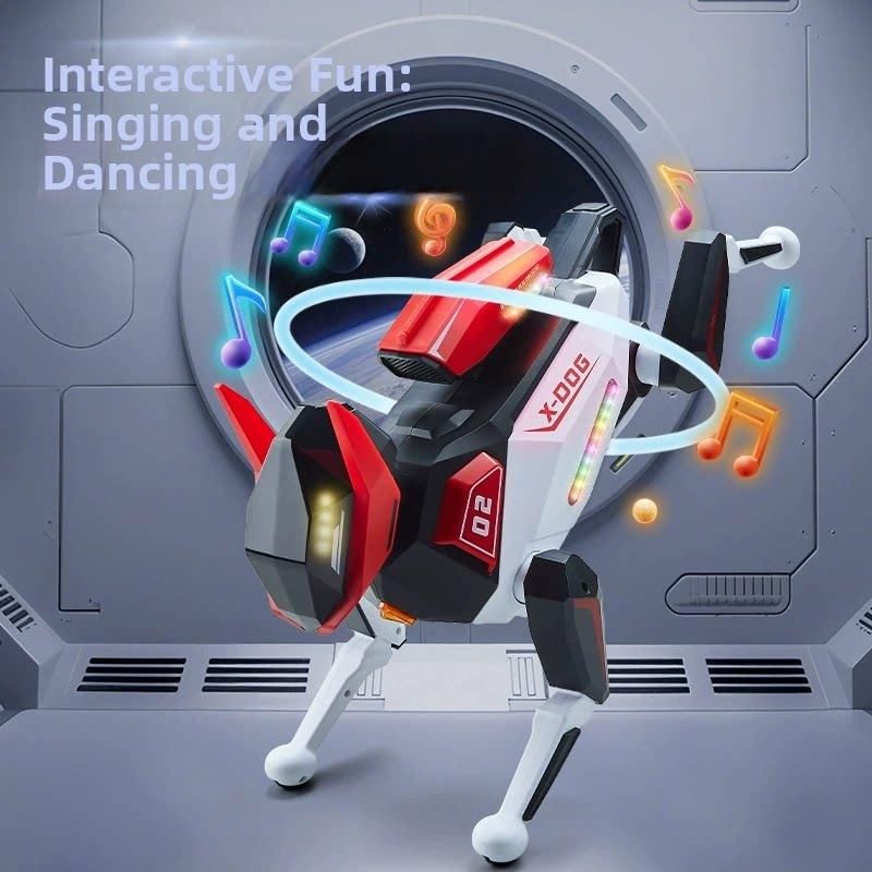 AI-Powered Electronic Pet Dog - Interactive Programmable RC Puppy with Cool Lighting, Music & Dance