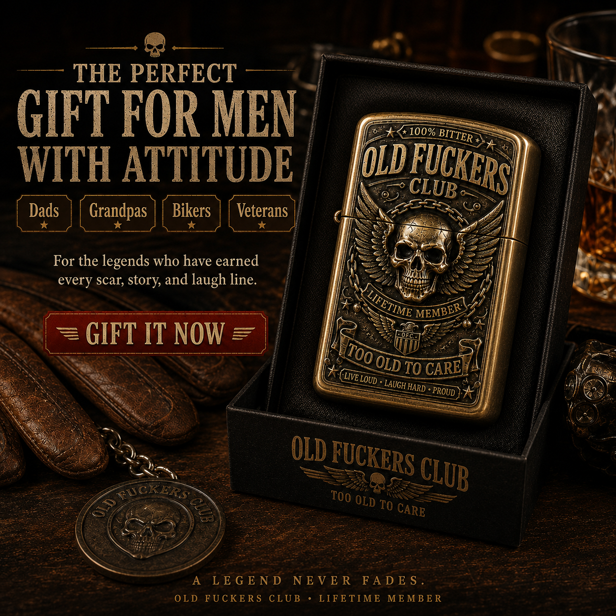☠️ Old Club Vintage Lighter | 2026 Limited Edition Collectible Metal Lighter