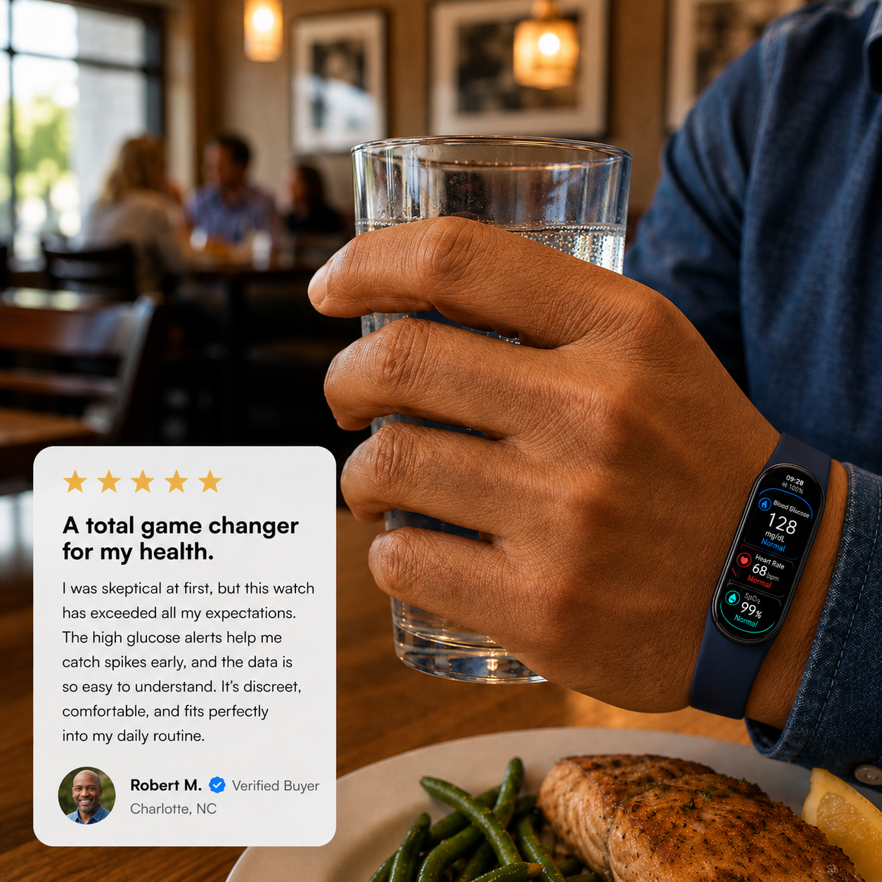 🏆 2026 M9 Non-Invasive Smart Band 📈12 health reports - No-Prick