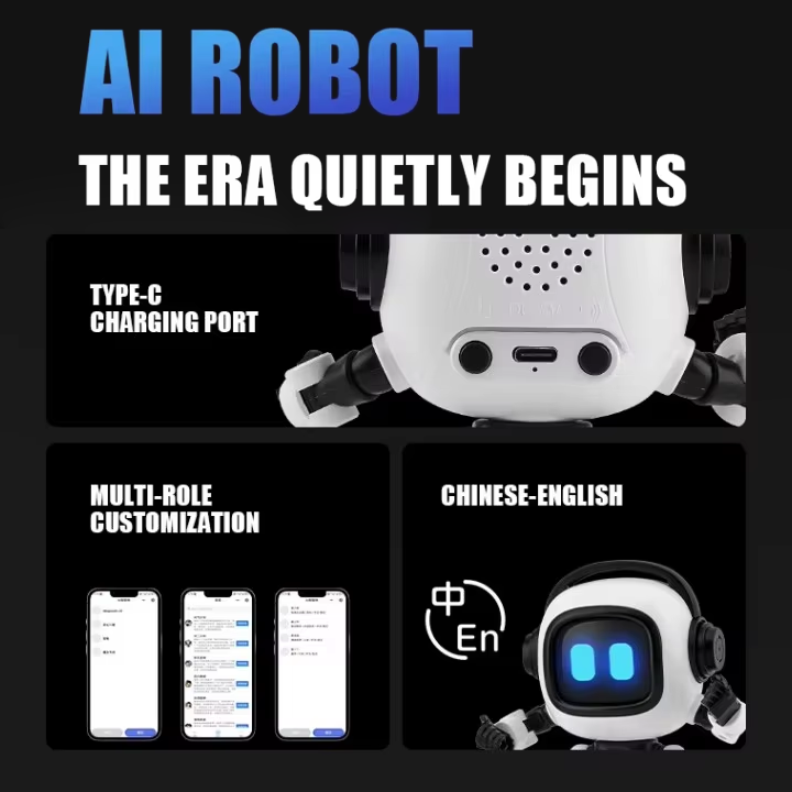 AI Interactive Talking Robot for Kids - Multi-Functional Educational Toy Homework Assistant
