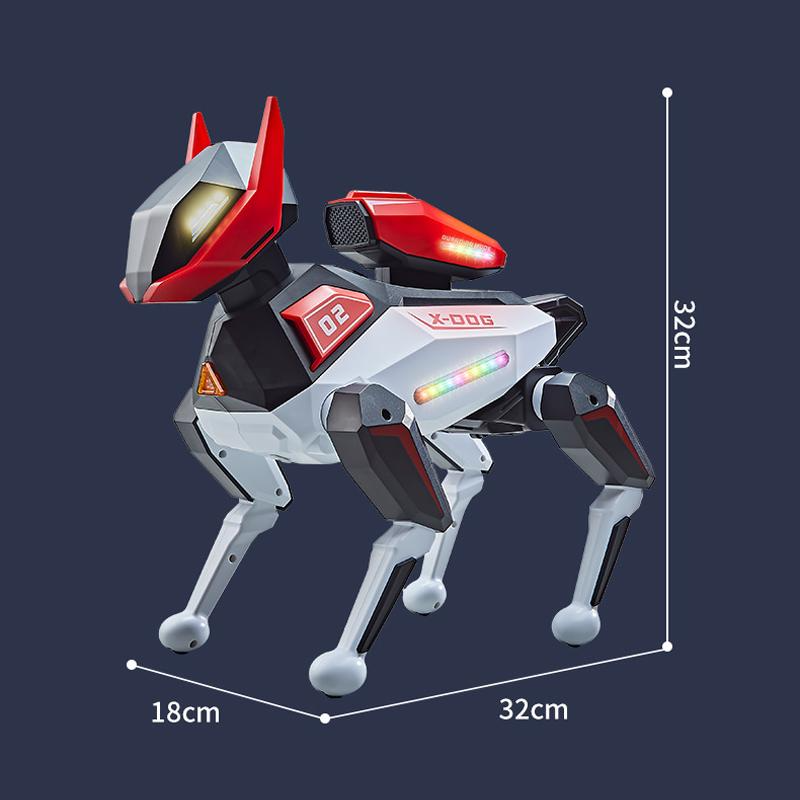 AI-Powered Electronic Pet Dog - Interactive Programmable RC Puppy with Cool Lighting, Music & Dance