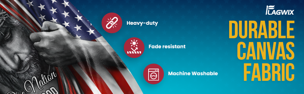 TRL06F2 one nation under god jesus flag