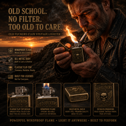 ☠️ Old Club Vintage Lighter | 2026 Limited Edition Collectible Metal Lighter