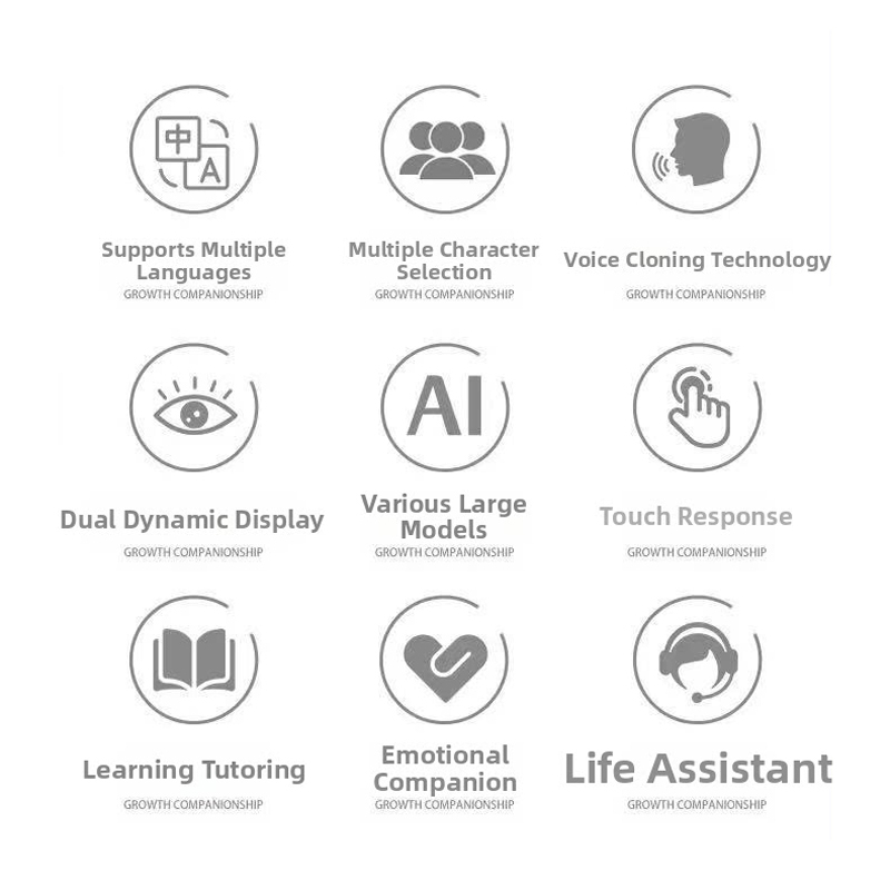 AI Intelligent Interactive Plush Toy ChatGPT - Vibration/Tactile Perception and Children's Emotions, multilingual Companions, Interactive Games, Memory Training