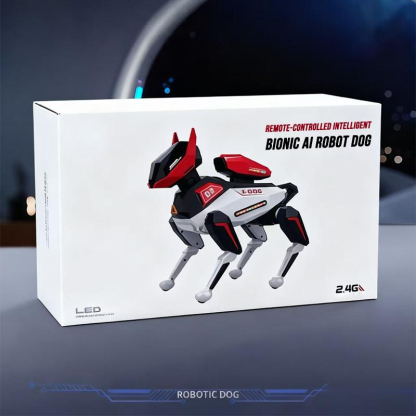 AI-Powered Electronic Pet Dog - Interactive Programmable RC Puppy with Cool Lighting, Music & Dance