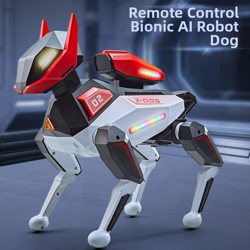 AI-Powered Electronic Pet Dog - Interactive Programmable RC Puppy with Cool Lighting, Music & Dance