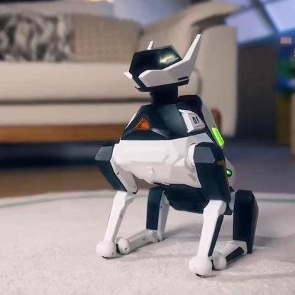 AI-Powered Electronic Pet Dog - Interactive Programmable RC Puppy with Cool Lighting, Music & Dance