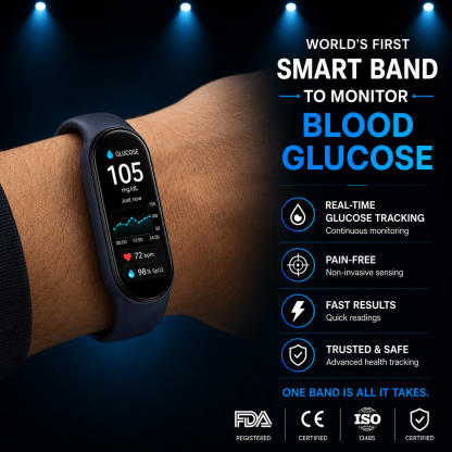🏆 2026 M9 Non-Invasive Smart Band 📈12 health reports - No-Prick