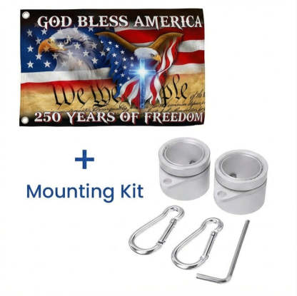 250 Years of Freedom Flag, We the People, God Bless America Grommet Flag