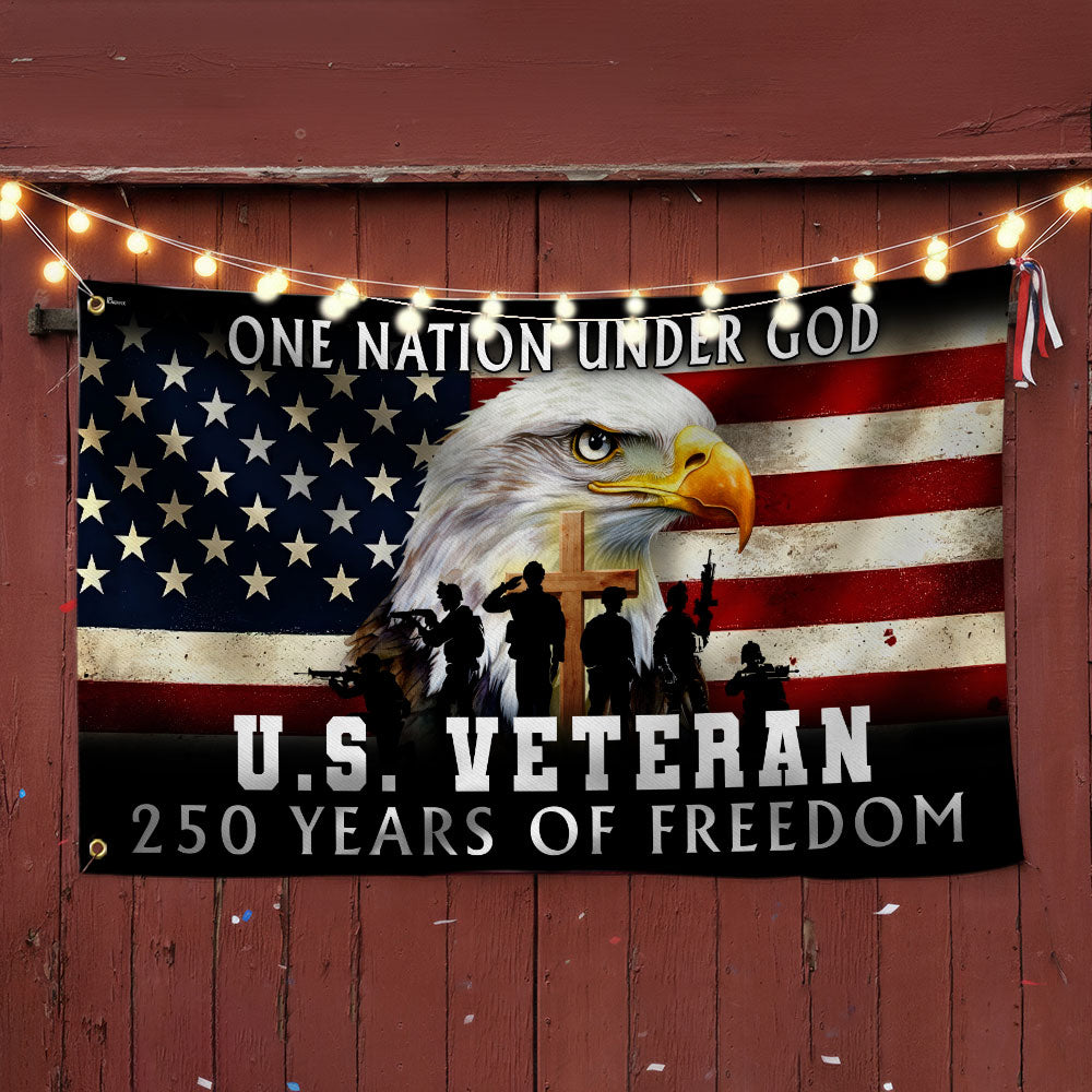 America 250th Anniversary Flag, US Veteran Semiquincentennial 1776 2026 Grommet Flag