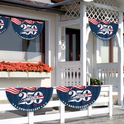 Patriotic American 1776 2026 Flag, 250 Years Semiquincentennial Fan Flag