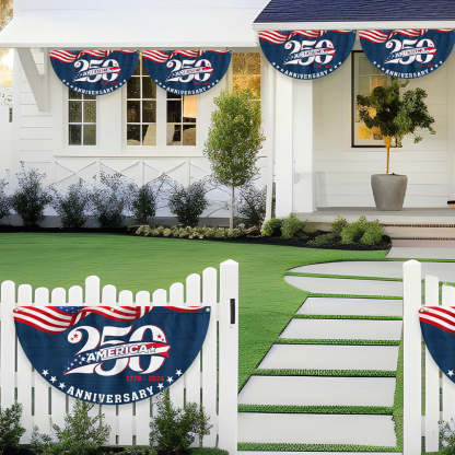 Patriotic American 1776 2026 Flag, 250 Years Semiquincentennial Fan Flag
