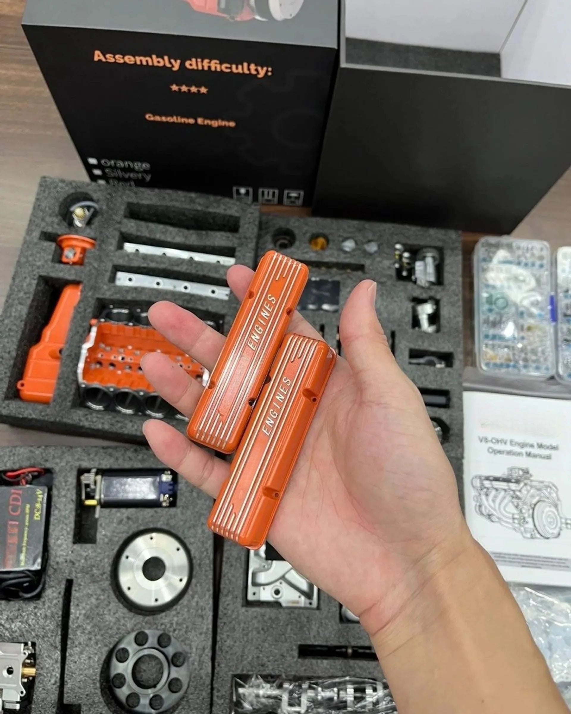 🔥 Warehouse Clearance🏆 Gasoline OHV V8 Small-block Engine Model Kits