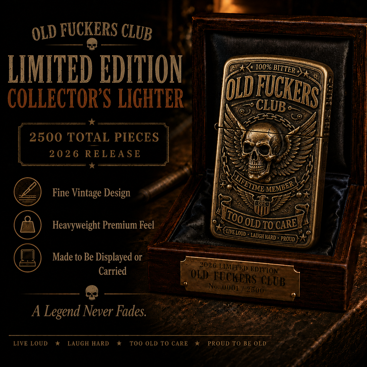 ☠️ Old Club Vintage Lighter | 2026 Limited Edition Collectible Metal Lighter