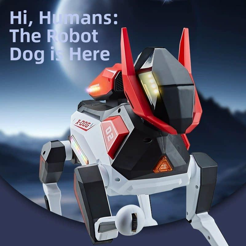 AI-Powered Electronic Pet Dog - Interactive Programmable RC Puppy with Cool Lighting, Music & Dance