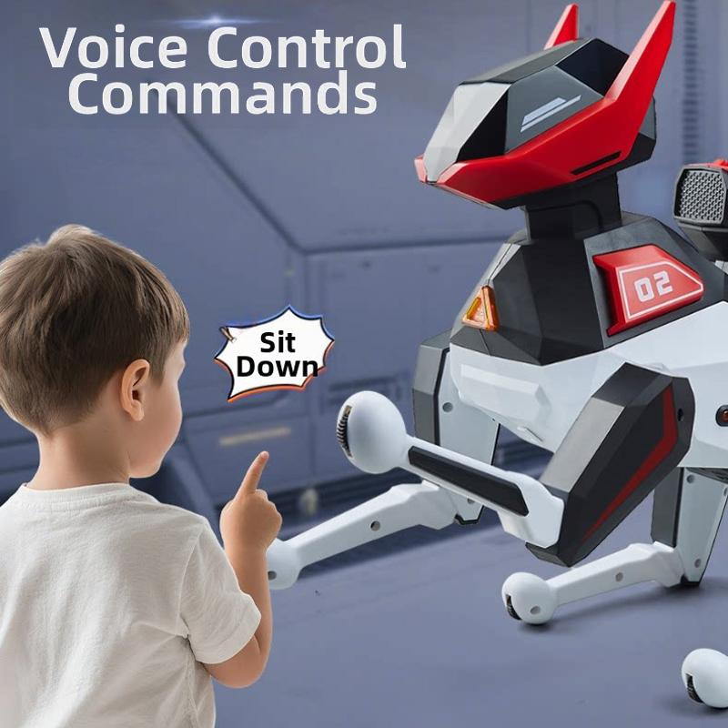 AI-Powered Electronic Pet Dog - Interactive Programmable RC Puppy with Cool Lighting, Music & Dance