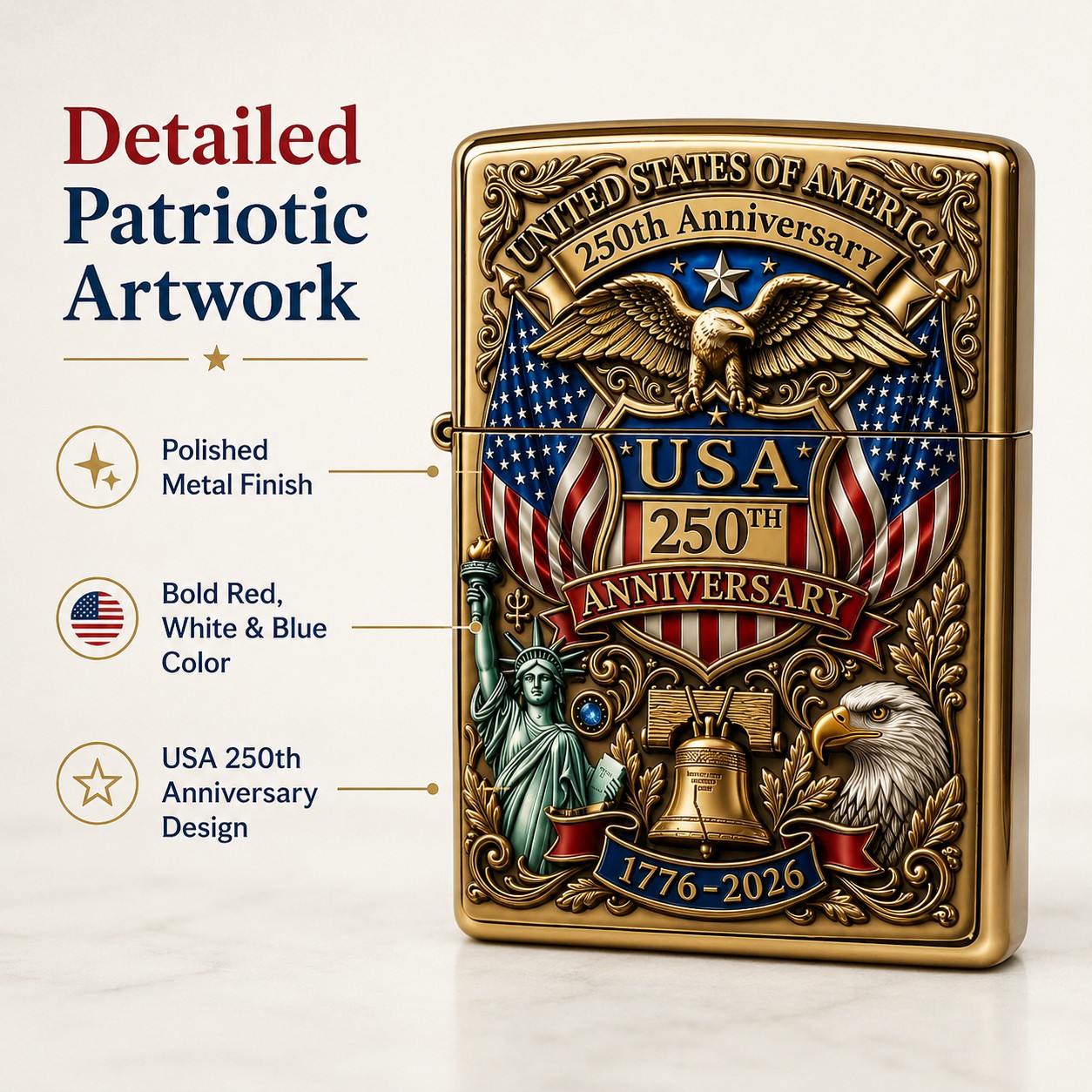 🗽Limited Edition 1776–2026 Semiquincentennial Commemorative Lighter