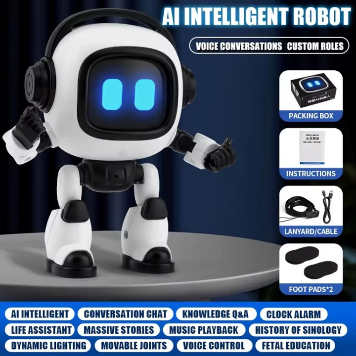 AI Interactive Talking Robot for Kids - Multi-Functional Educational Toy Homework Assistant