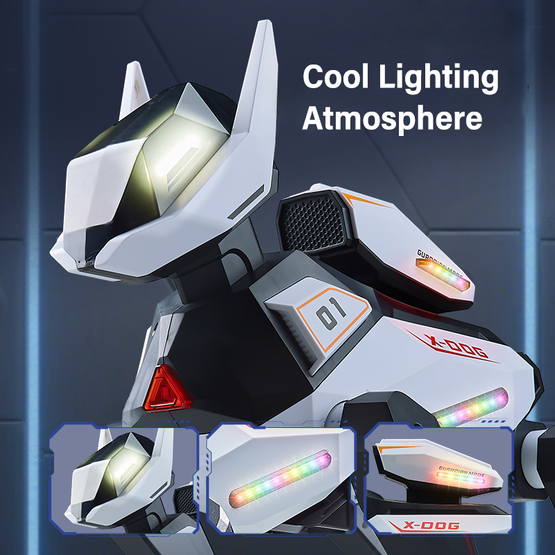 AI-Powered Electronic Pet Dog - Interactive Programmable RC Puppy with Cool Lighting, Music & Dance