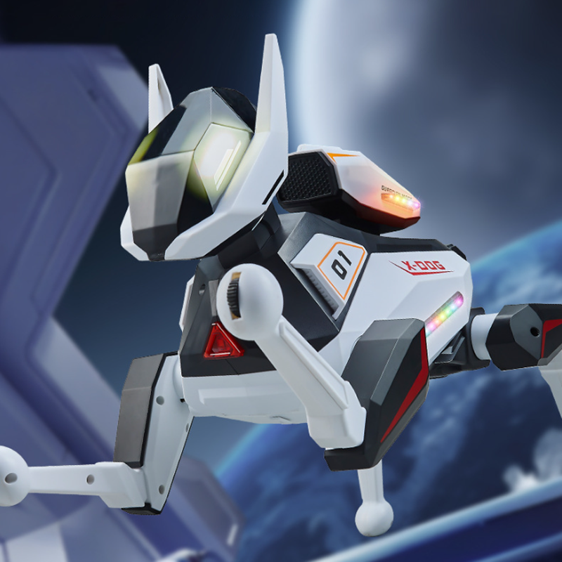 AI-Powered Electronic Pet Dog - Interactive Programmable RC Puppy with Cool Lighting, Music & Dance