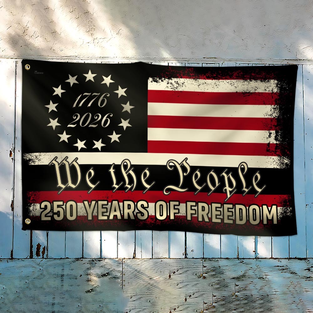 America 250th Anniversary 1776 2026 Semiquincentennial We The People Patriotic Grommet Flag 3-Day Shipping