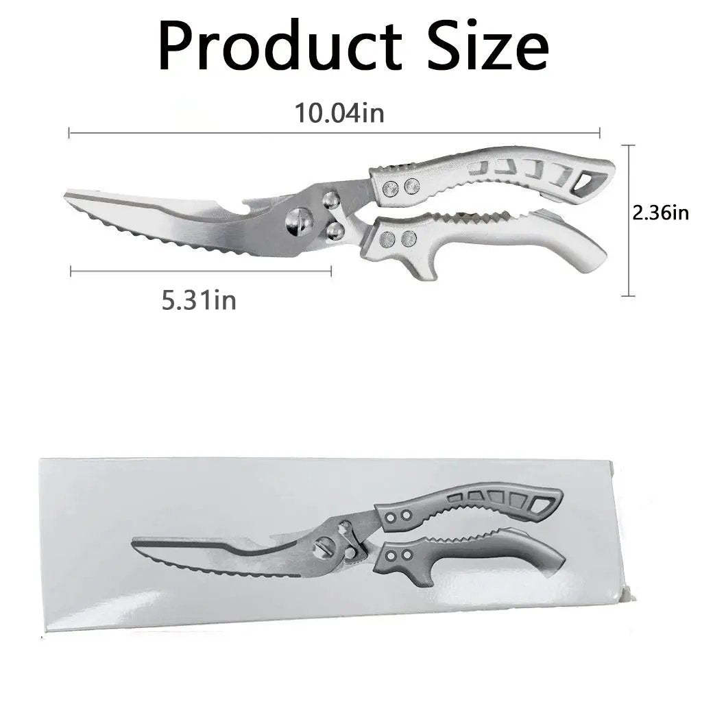 🔥Hot Sale🔥🔪Professional Heavy-Duty Kitchen Shears with Slip Handle & Safety Lock
