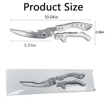 🔥Hot Sale🔥🔪Professional Heavy-Duty Kitchen Shears with Slip Handle & Safety Lock