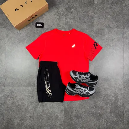 Asics Icon T-Shirt Crimson Red