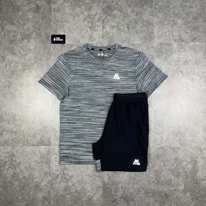 Montirex Trail 2.0 T-Shirt Black / Grey & Black / Grey Panel 2.0 Shorts Set
