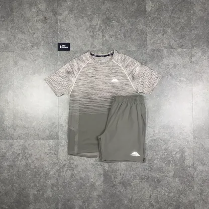 Trailberg Seamless T-Shirt Mocha & Mocha Essential 2.0 Shorts Set