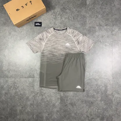 Trailberg Seamless T-Shirt Mocha & Mocha Essential 2.0 Shorts Set