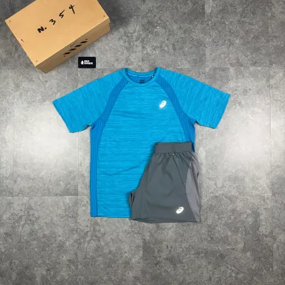 Asics Road T-Shirt Cyan Blue