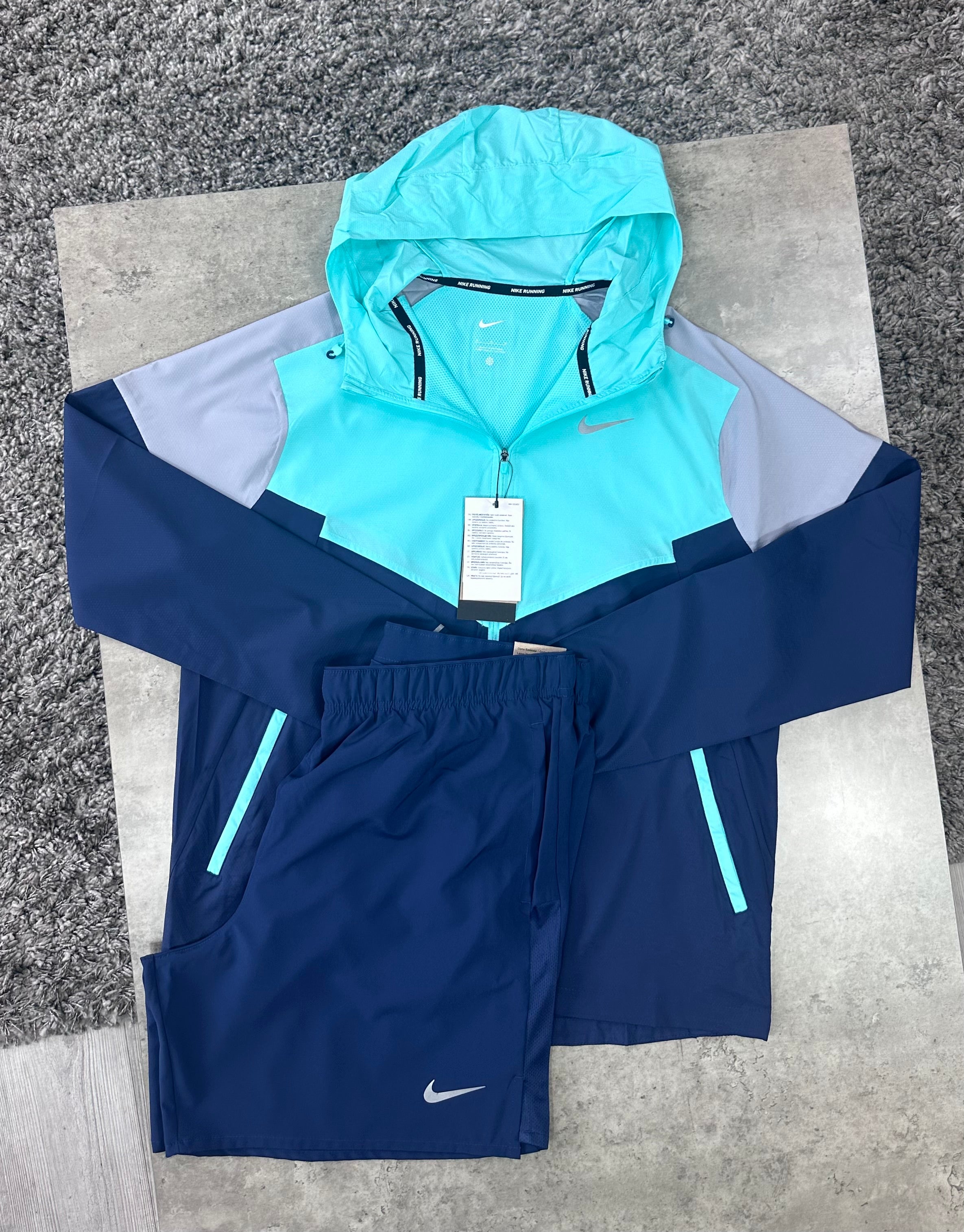 WINDRUNNER SET - MINT / GREY / NAVY