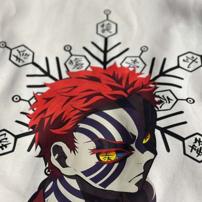 Akaza - Demon slayer Hoodie - White | Anime Hoodies 