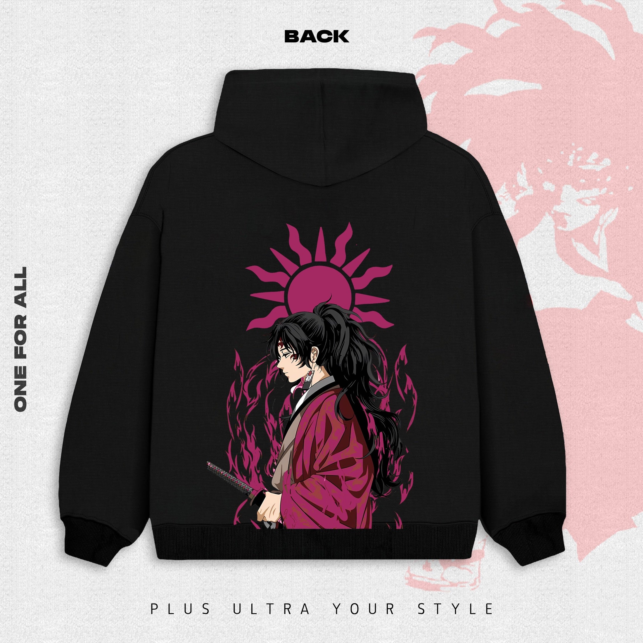 Yoriici-Demon slayer Hoodie - Black | Anime Hoodies 